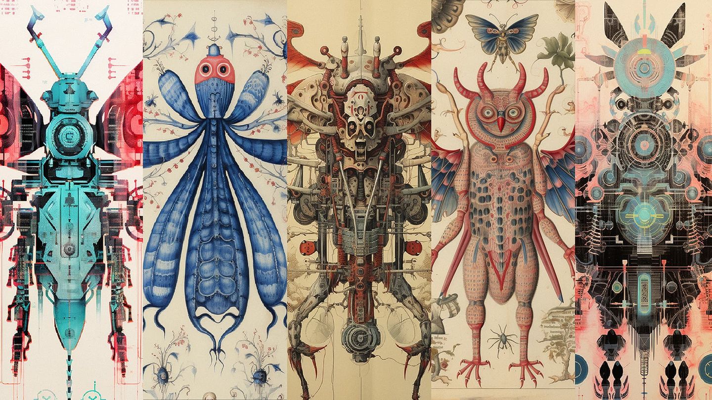 Manuscripts, Codices, Bestiaries in Midjourney AI, cover