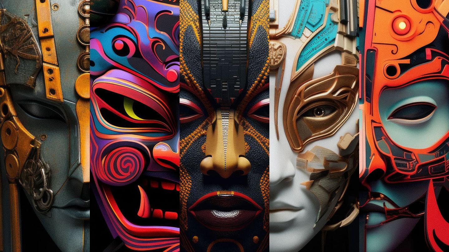 The Many Masks of Midjourney, cover