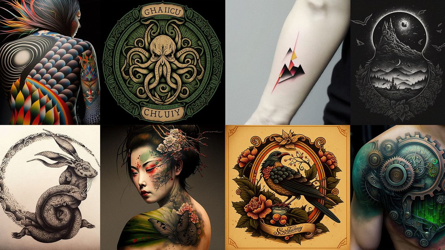 Tattoo Design With Midjourney, cover