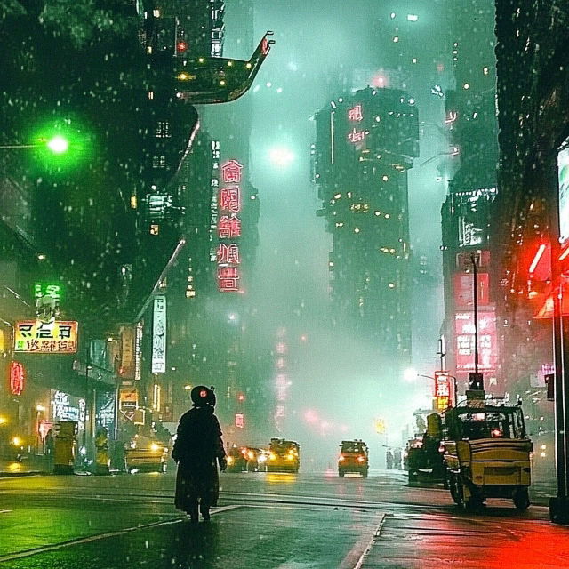 Cinematic shot from sci-fi movie using Midjourney prompt with SREF code 474416458 for unique visual styles.