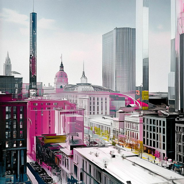 Futuristic megacity with bioarchitecture, showcasing Midjourney prompt techniques and SREF codes for unique visual styles.