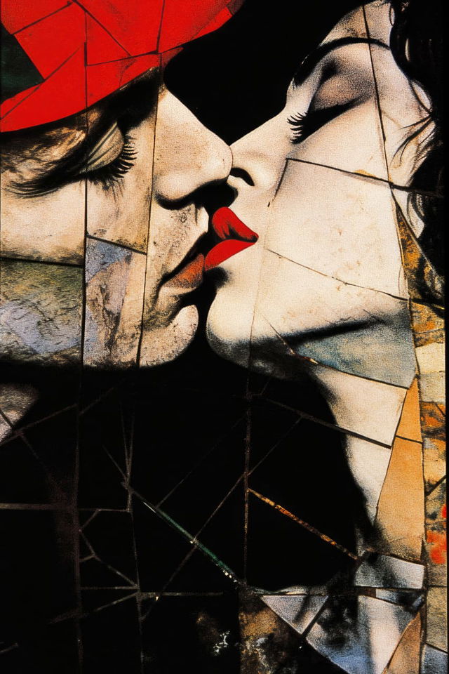 Midjourney prompt engineering for Egon Schiele-inspired emotional portraits, featuring fragmented figures and muted colors, photo by Daido Moriyama --stylize 75 --v 5.2.