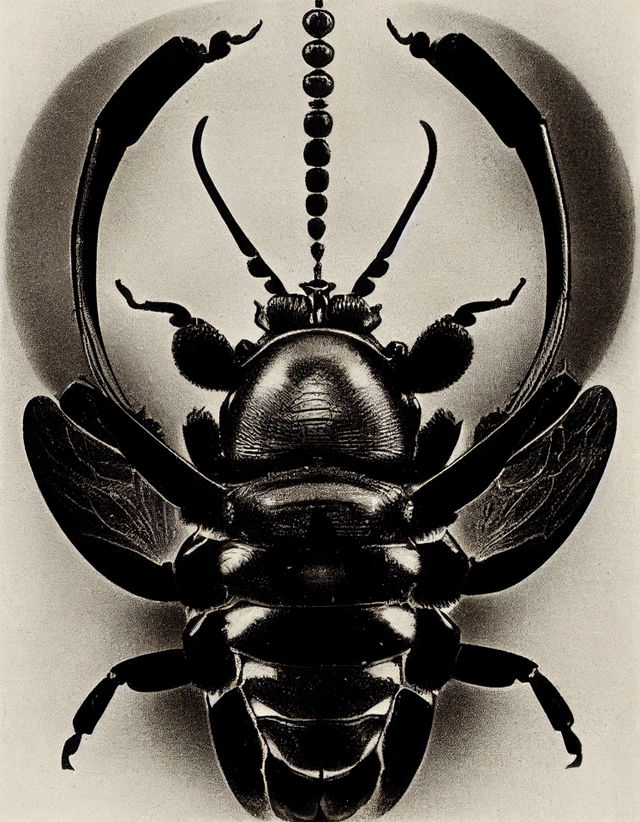 Samurai beetle illustration, prompt for Midjourney Remix mode, showcasing prompt engineering and style swap techniques.