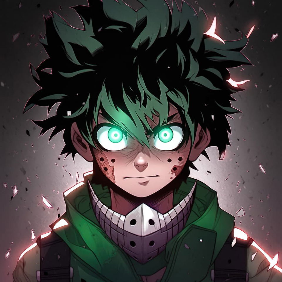 Deku in semi-realistic anime style, showcasing Midjourney prompt techniques, Niji 5 features, and character recognition.