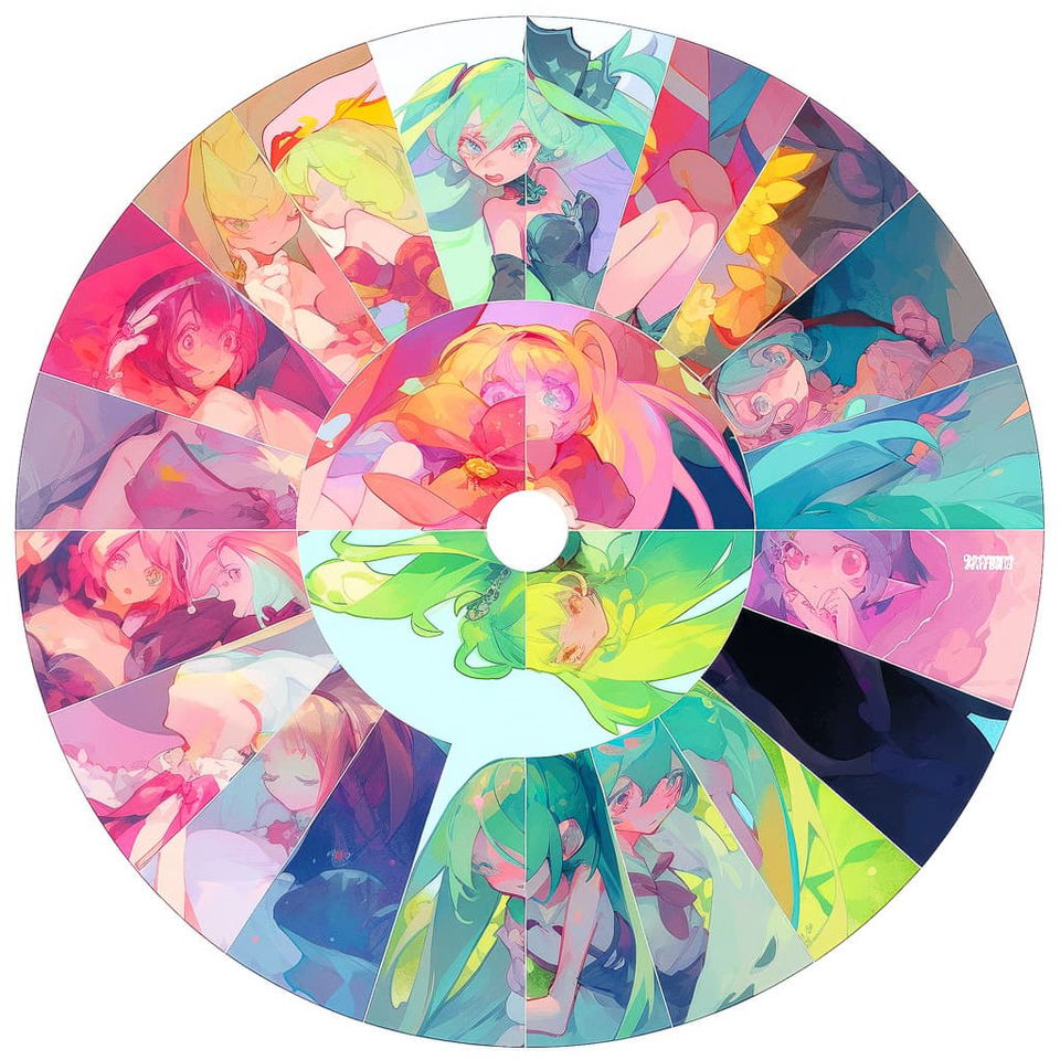 Magical circle showcasing expressive anime styles generated with Midjourney prompt techniques, highlighting character recognition and aesthetic diversity in Niji 5.