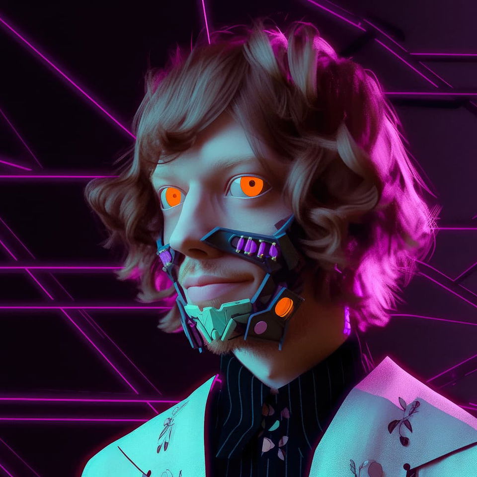 J Horror anime cyber demon concept using Midjourney prompt engineering techniques for Niji 5 model.