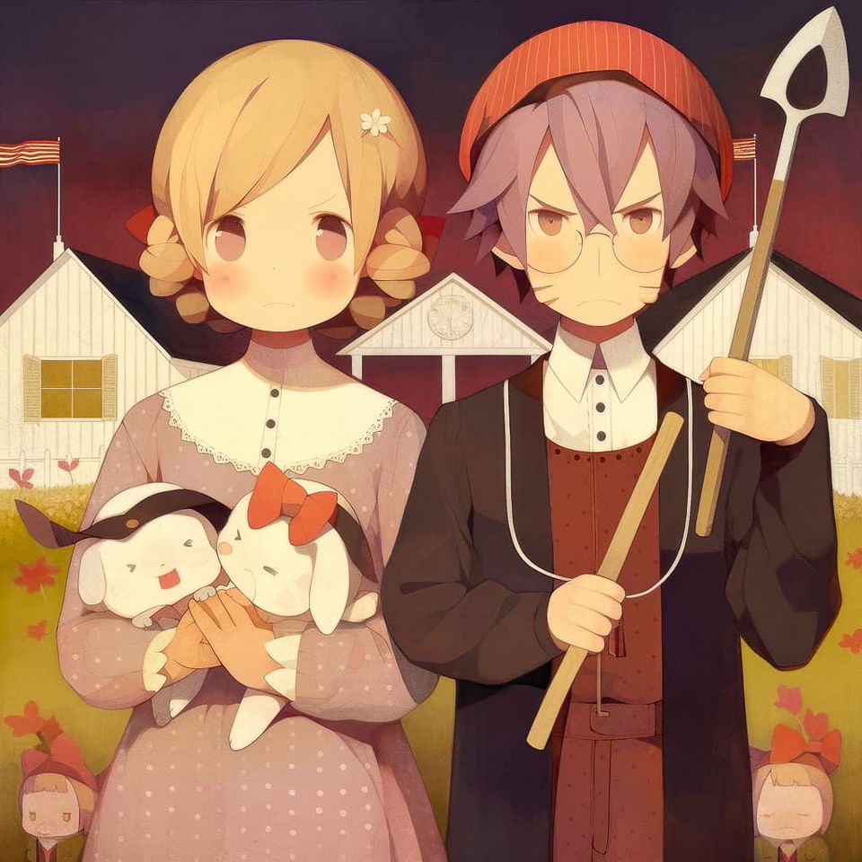 Anime characters holding plush toys, styled in Naruto, using Midjourney prompt techniques --niji 5 --style cute.