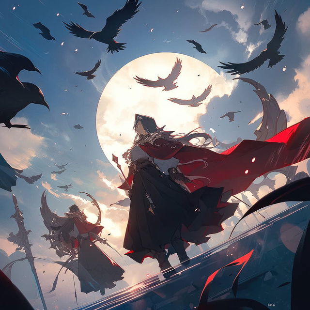 warrior-queen leading army against evil creatures, Niji 5, Midjourney prompt, --style scenic, anime aesthetics, character recognition