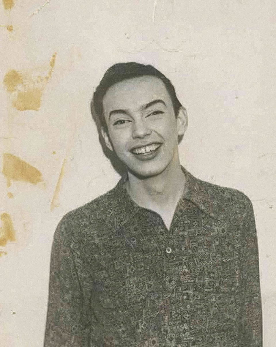 Young James Bidgood in 1950s, showcasing prompt engineering in Midjourney for surreal aesthetics and vibrant colors.
