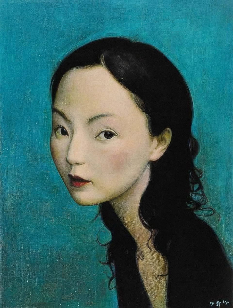 Portrait inspired by Liu Ye, showcasing Midjourney prompt techniques, niji 6, and cultural themes in Eastern and Western art.