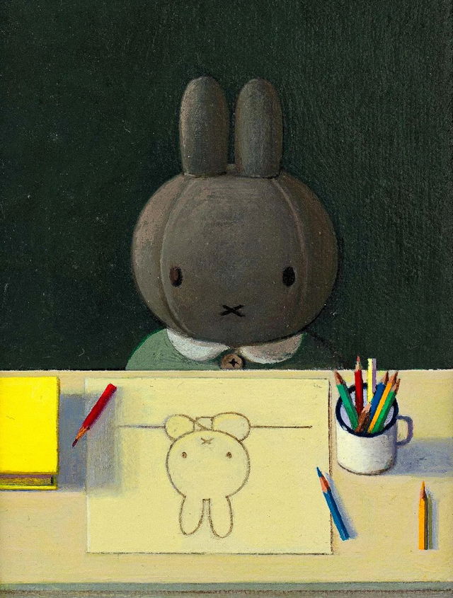 Self-portrait by Liu Ye, showcasing prompt engineering in Midjourney, blending Eastern and Western art styles, niji 6 applications.