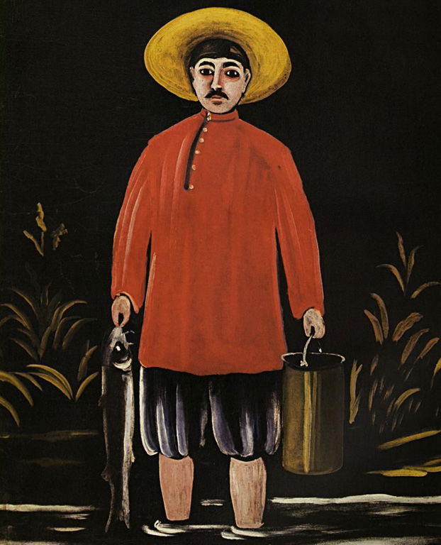 Niko Pirosmani. Fisherman in a Red Shirt (1908)