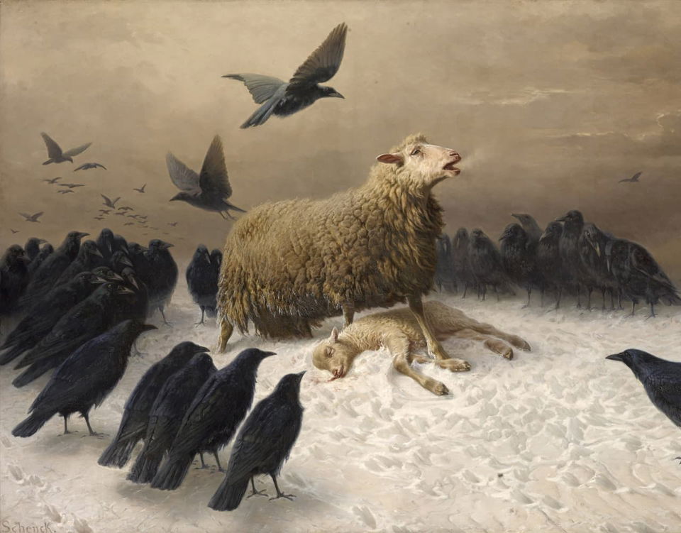 August Friedrich Schenck. Anguish (c. 1878)