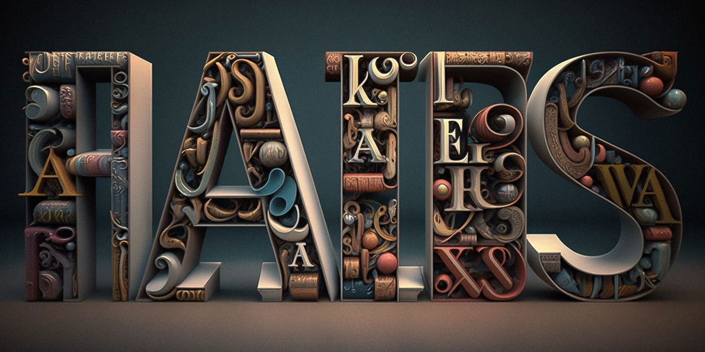 Midjourney prompt showcasing alphabet design with intricate letter styles for preschool education and creativity.