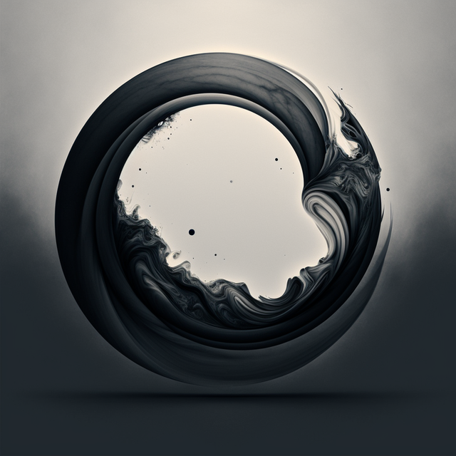 Midjourney prompt showcasing circle design with --stylize 500, emphasizing artistic quality and composition in V4 image generation.