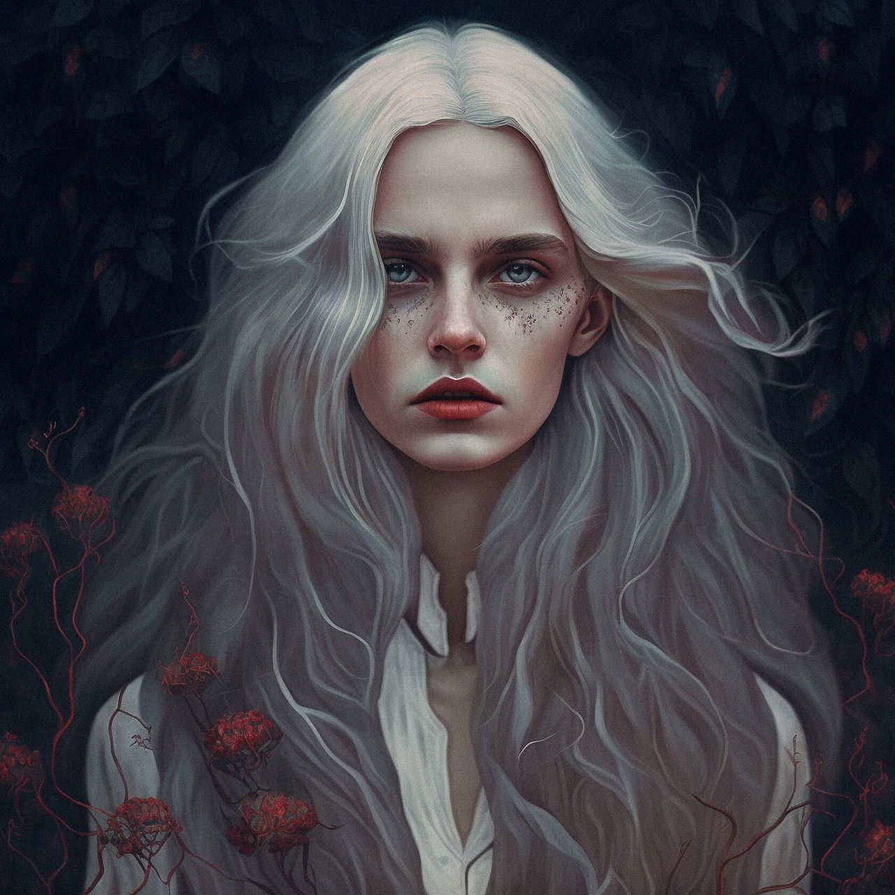 Chernobog by Inna Mosina, Midjourney prompt with --stylize 1000, showcasing intricate detail and composition in V4 image generation.