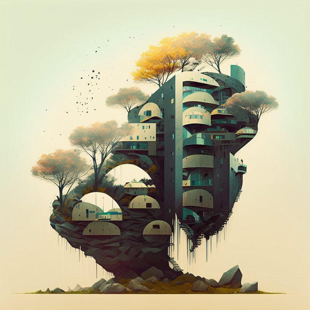 Midjourney prompt bioarchitecture by Dan Matutina --stylize 500, showcasing intricate design, detail, and composition in V4 image generation.
