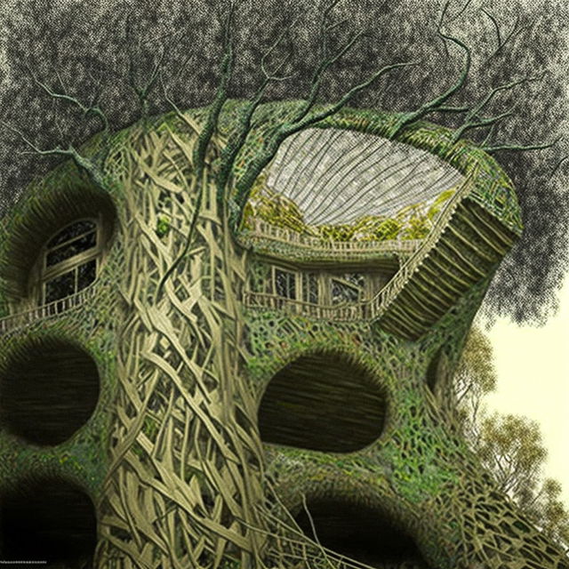 bioarchitecture by Ivan Marchuk, Midjourney prompt, --stylize 0, V4 image generation, intricate design, artistic quality, detail, composition
