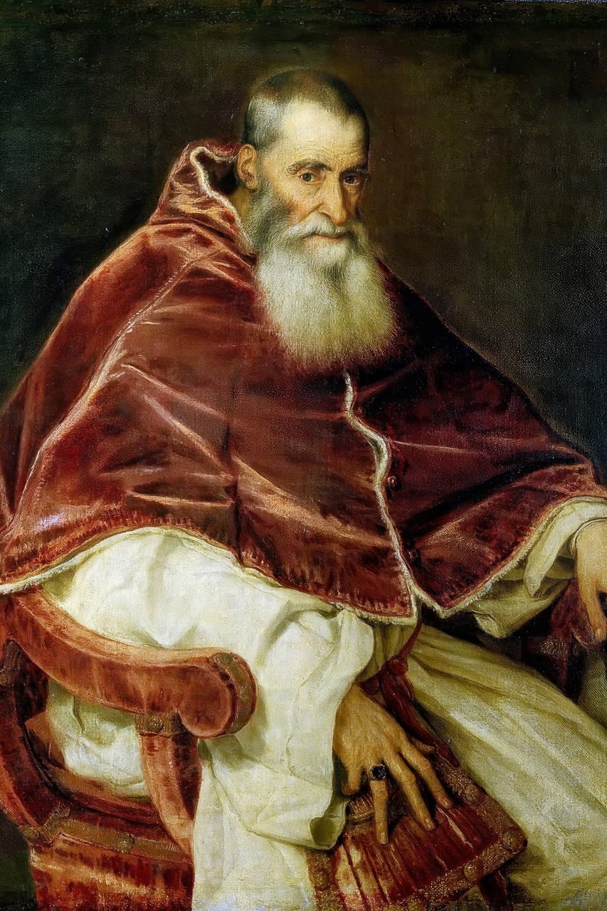 Titian — Portrait of Pope Paul III (c.1543)