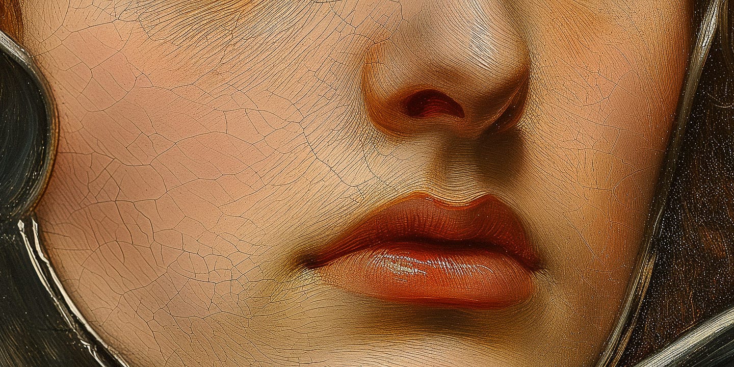 Joan of Arc close-up portrait in the style of Edward Burne-Jones, warm oil tones and soft light, Midjourney V6.0