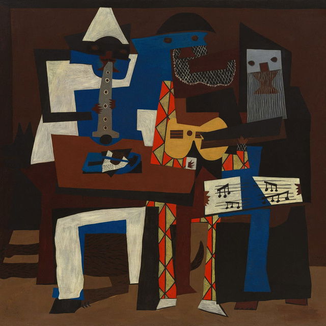 Cubism Period: Three Musicians (1921) (fragment)
