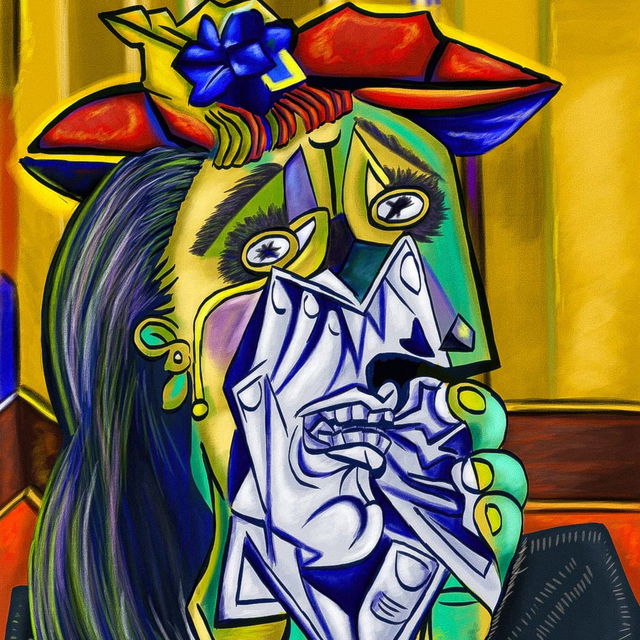 Surrealism Period: The Weeping Woman (1937) (fragment)