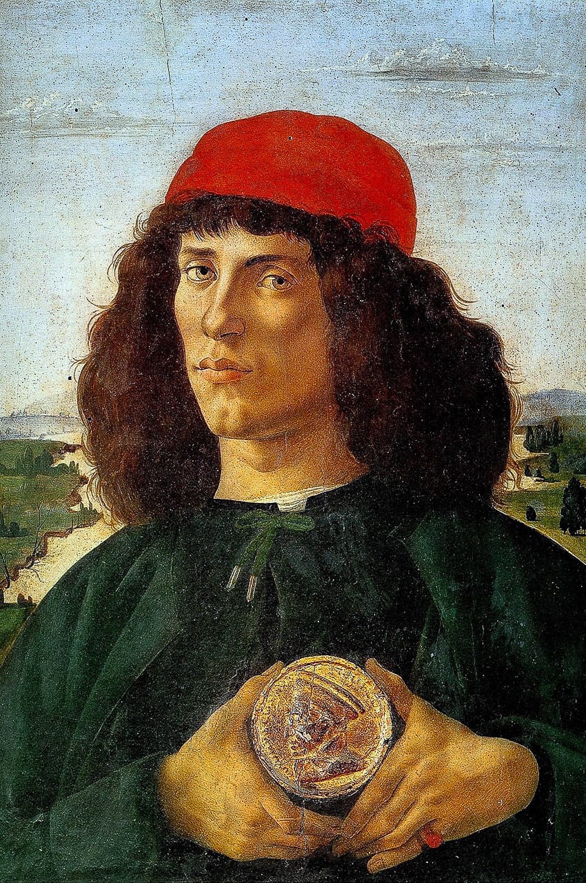 Portrait of a Man with a Medal of Cosimo il Vecchio de' Medici (1475)