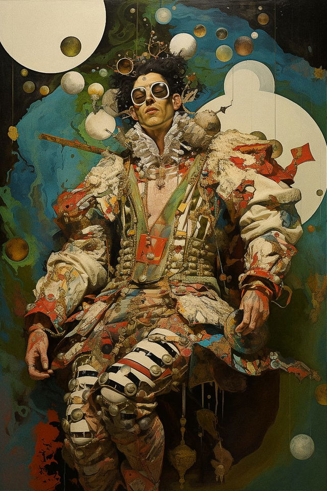 Midjourney prompt showcasing artistic blending of modern aesthetics with Renaissance influences, inspired by Sandro Botticelli's style.