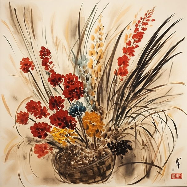 Qi Baishi style, Midjourney V5 — pick 1 of 19, picture 4 of 4