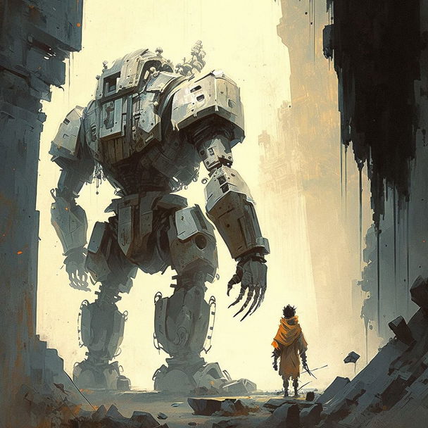 Ashley Wood style, Midjourney V4 — pick 3 of 10, picture 4 of 4