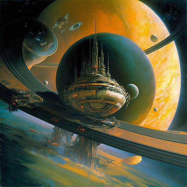 Bob Eggleton style, Midjourney V4 — pick 1 of 10, picture 3 of 4