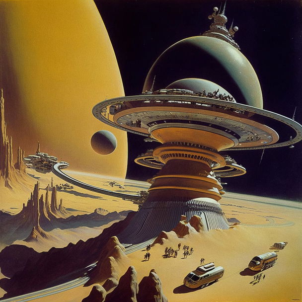 Chesley Bonestell style, Midjourney V4 — pick 10 of 10, picture 3 of 4
