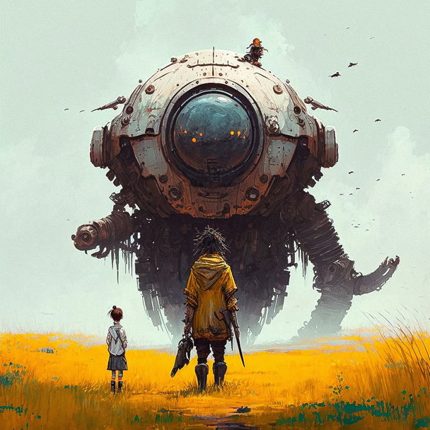 Jakub Rozalski style, Midjourney V4 — pick 2 of 10, picture 2 of 4