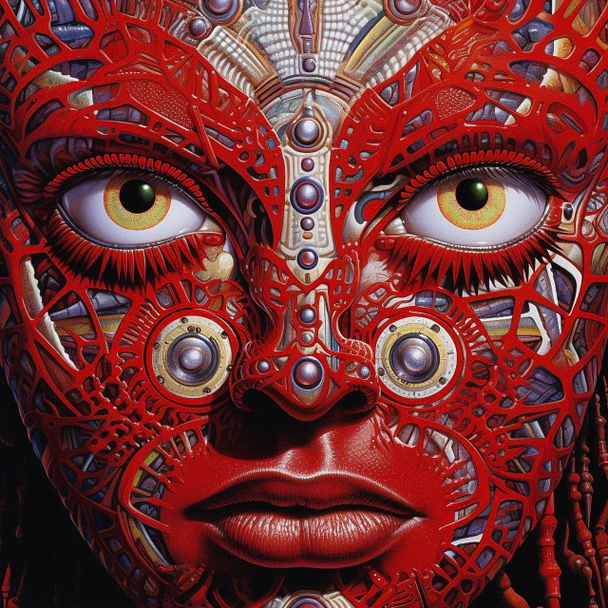 Mati Klarwein style, Midjourney V5.2 — pick 19 of 24, picture 3 of 4