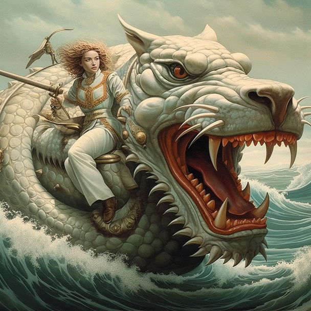 Michael Parkes style, Midjourney V5.2 — pick 8 of 24, picture 2 of 4