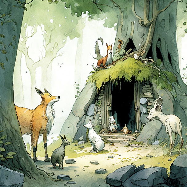 Charles Vess style, Midjourney V4 — pick 3 of 10, picture 1 of 4