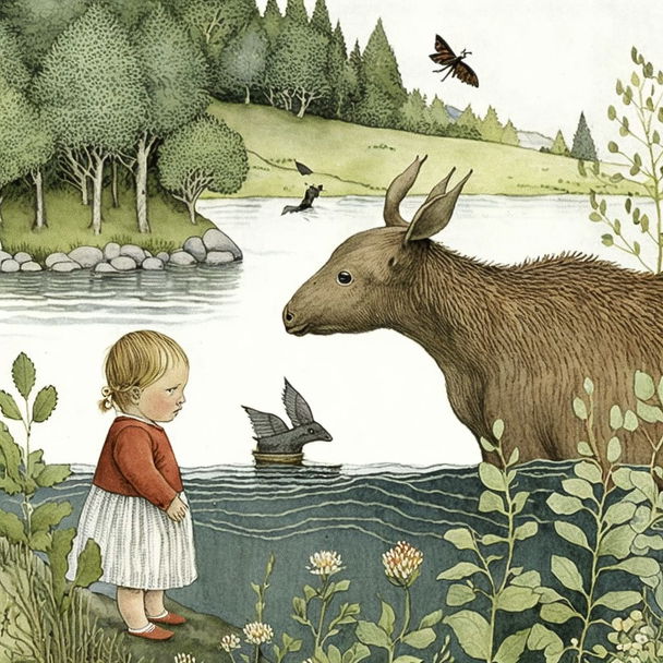 Elsa Beskow style, Midjourney V4 — pick 10 of 10, picture 3 of 4