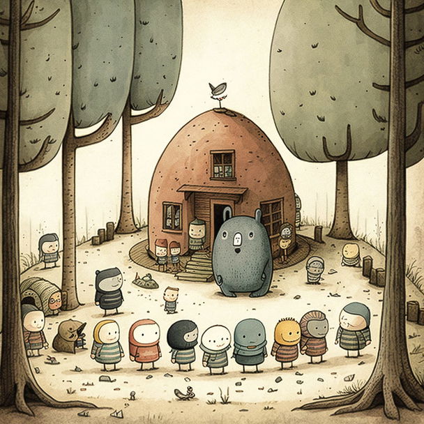 Liniers style, Midjourney V4 — pick 7 of 10, picture 1 of 4