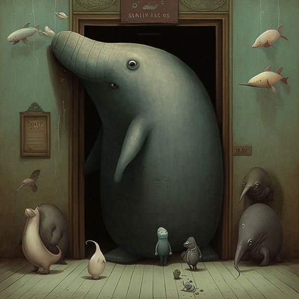 Shaun Tan style, Midjourney V4 — pick 2 of 10, picture 3 of 4