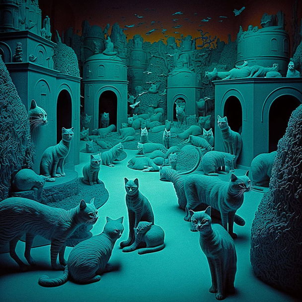 Sandy Skoglund style, Midjourney V4 — pick 2 of 12, picture 2 of 4