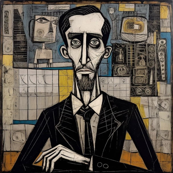 Bernard Buffet style, Midjourney V5.1 — pick 11 of 20, picture 3 of 4