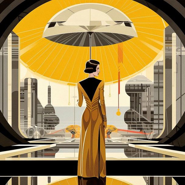 Coles Phillips style, Midjourney V5.1 — pick 19 of 20, picture 2 of 4