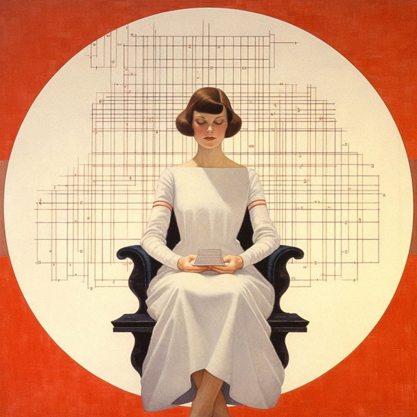 Coles Phillips style, Midjourney V5.1 — pick 19 of 20, picture 3 of 4