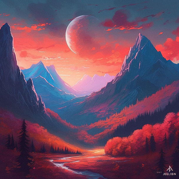 Alena Aenami style, Midjourney V5 — pick 10 of 10, picture 3 of 4