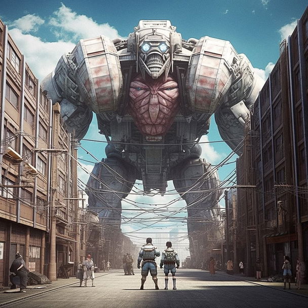 Attack on Titan style, Midjourney V5 — pick 6 of 11, picture 2 of 4