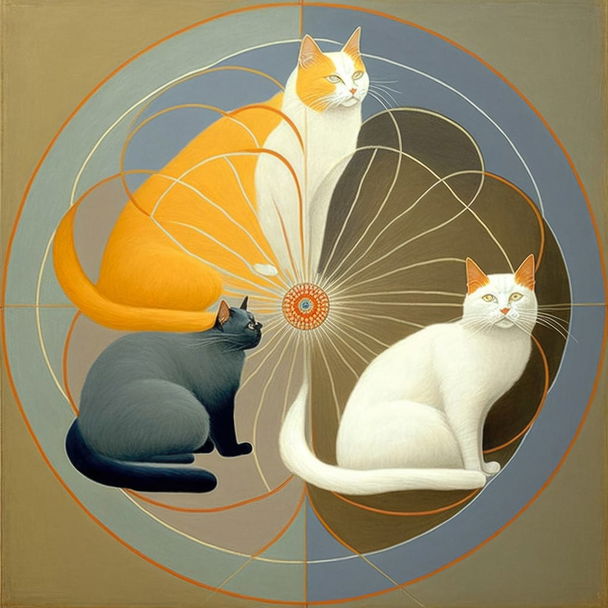 Hilma af Klint style, Midjourney V4 — pick 2 of 9, picture 3 of 4