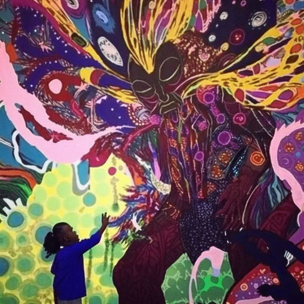 Chris Ofili style — pick 13 of 13, picture 1 of 4