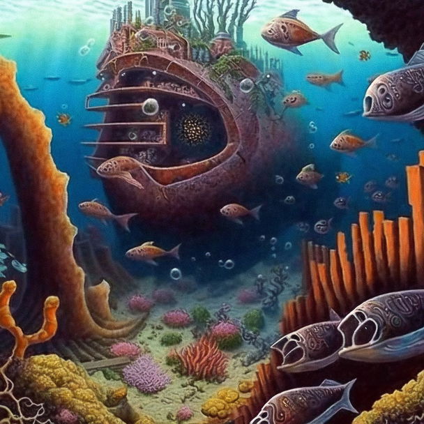 Jacek Yerka style — pick 11 of 13, picture 2 of 4