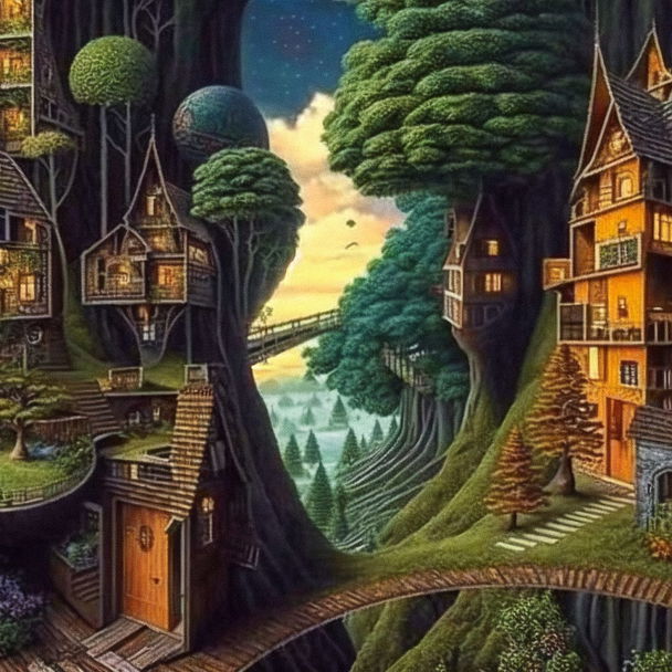Jacek Yerka style — pick 11 of 13, picture 3 of 4