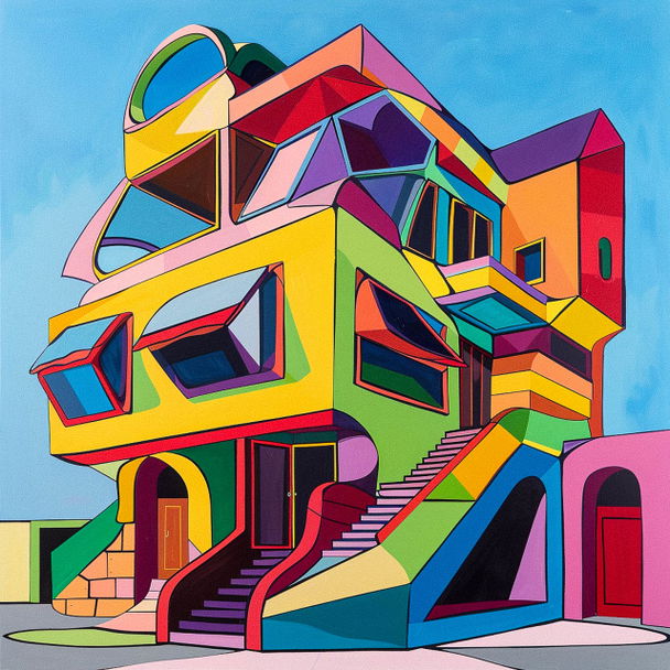 Howard Arkley style, Midjourney V6 — pick 3 of 11, picture 3 of 4